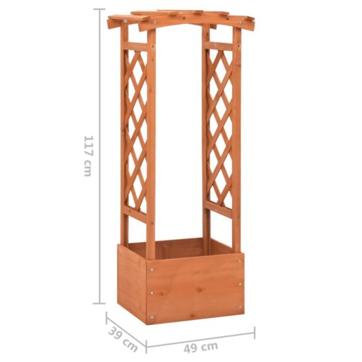 võrega taimekast kaarega 49 x 39 x 117 cm, nulupuit - Image 5